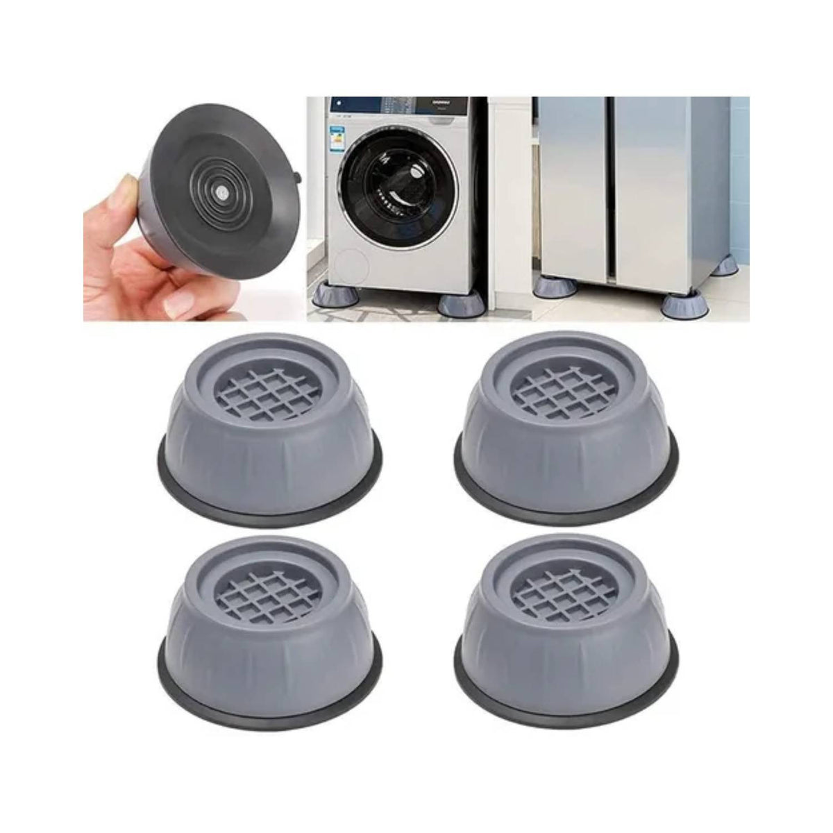 Soporte de Goma Antivibración para Lavadoras