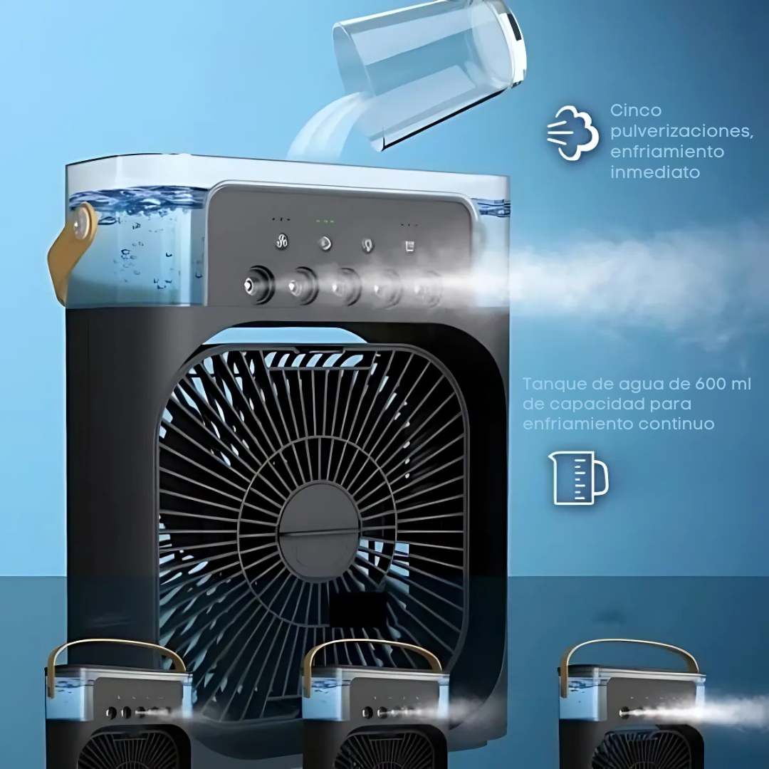 🔹 BreezePure™ –Aire acondicionado portátil -Ventila, humedece, purifica y refresca el ambiente donde estas 🌿❄️