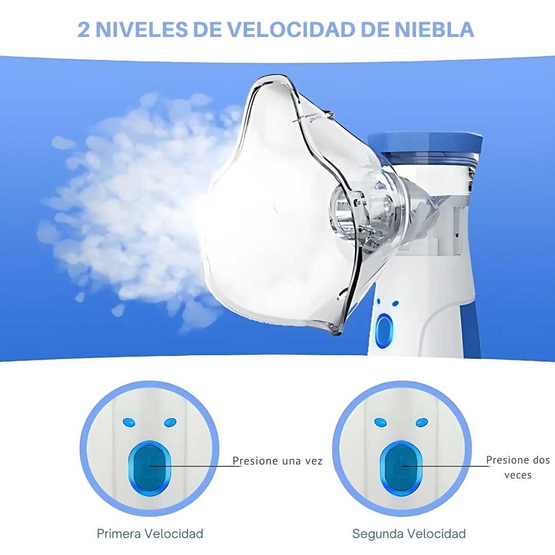 🌬️Nebulizador portátil – Respira con facilidad en casa o en movimiento. Hoy con 50% OFF