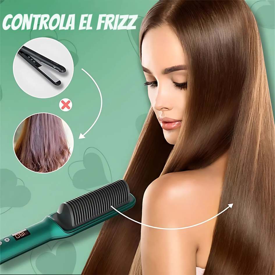 ✨ Cepillo Alisador Pro Ionic ✨ ¡Transforma tu cabello en segundos! 🌟 Sin frizz, sin daño, solo un estilo perfecto. 💁♀️