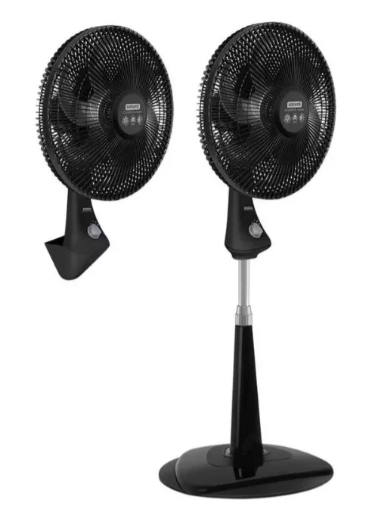 Ventilador Samurai 2 En 1 Comfort Maxx 18" Negro