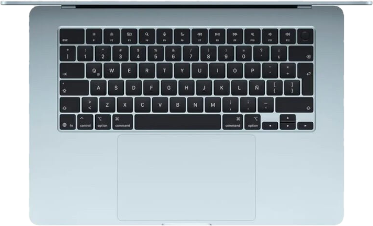 Teclado del MacBook Air 15 azul cielo