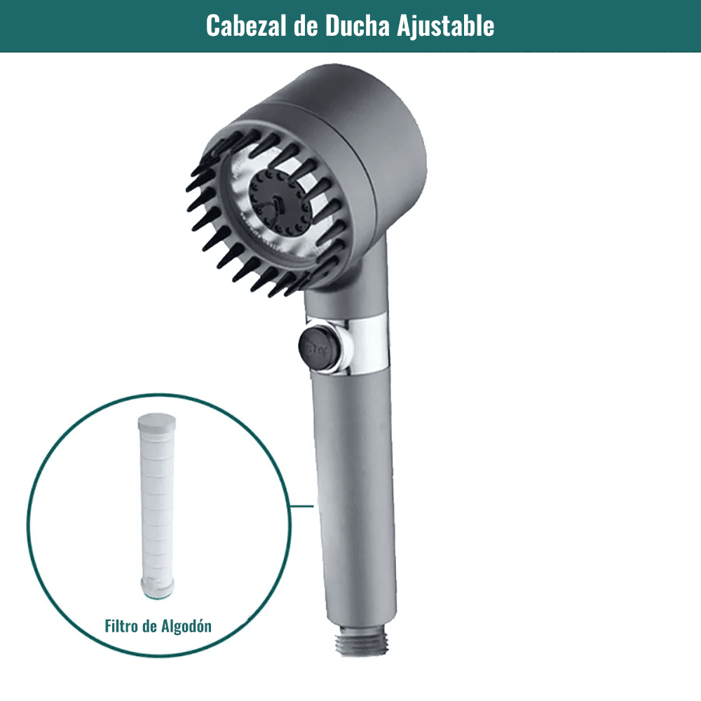 🚿 Cabezal de Ducha de Alta Presión con 3 Modos – Relájate y disfruta una experiencia de spa en casa.  Oferta 45% Solo por Hoy💆‍♂️✨