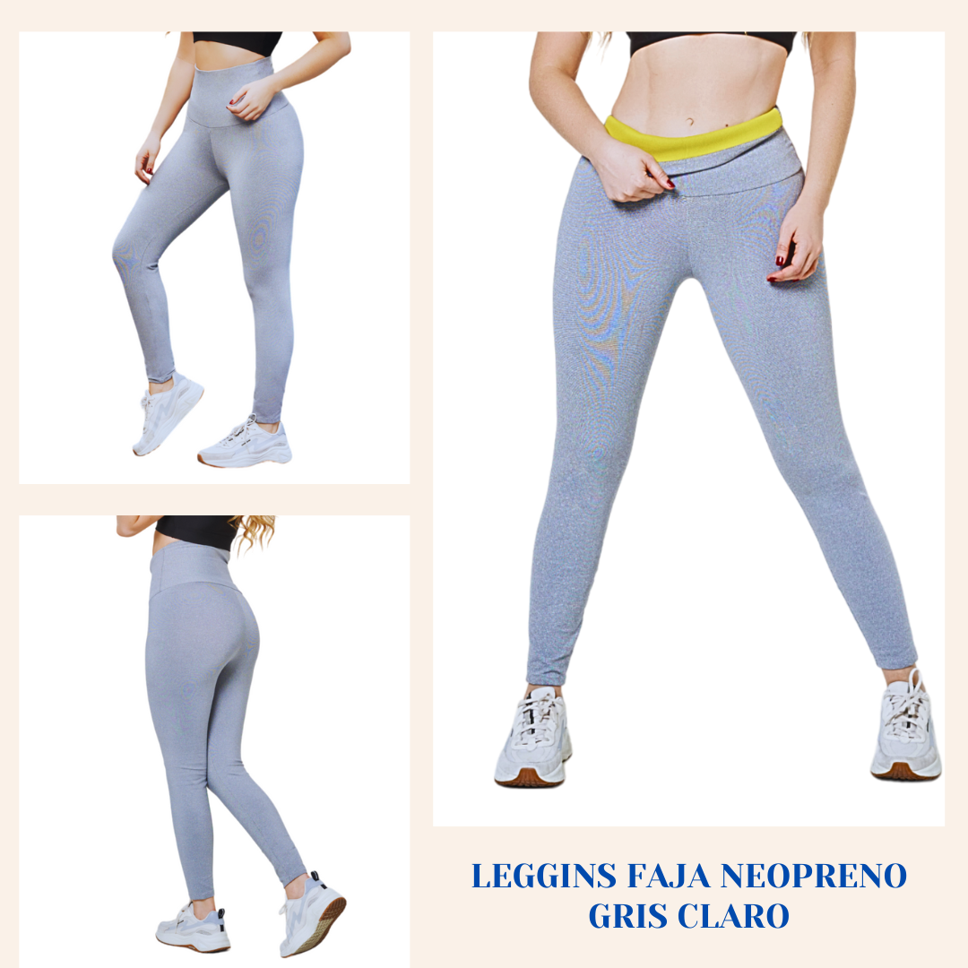 ¡Leggins con Faja de Neopreno de alta calidad! Acción Térmica Localizada (Suda hasta 4 veces más) ,🔥OFERTA de HOY Compra 2 Leggins x $114.900 y Recibe un Top Negro talla Unica de Regalo 🎁