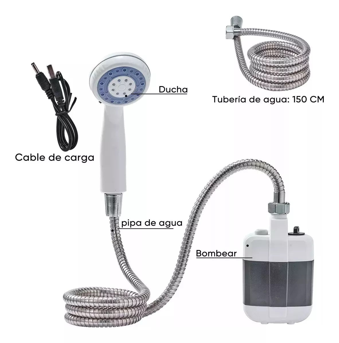 🌊🚿Ducha Portátil, ¡La Solución Perfecta Durante el Racionamiento de Agua 🚿 ¡Dúchate fácil, ahorra agua 💧 y olvídate de la totuma! 🪣! 🚿🌊