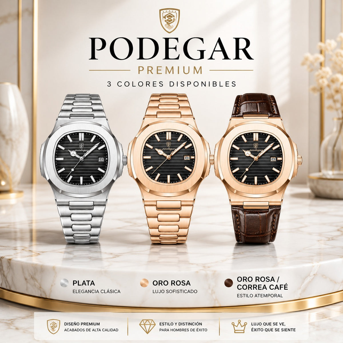 Reloj Podegar 3 colores disponibles