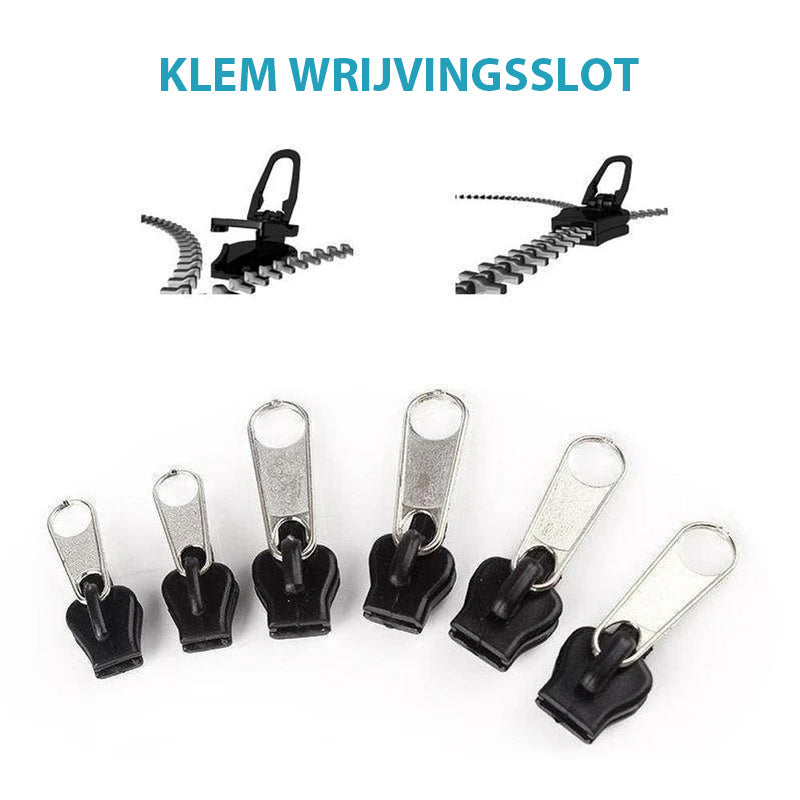 ZipFix - Kit de Reparación de Cremalleras 🔧 ¡Repara tú mismo en segundos sin complicaciones! 🔥 OFERTA SOLO POR HOY:  Lleva 12  Cremalleras con un 40% OFF🔥