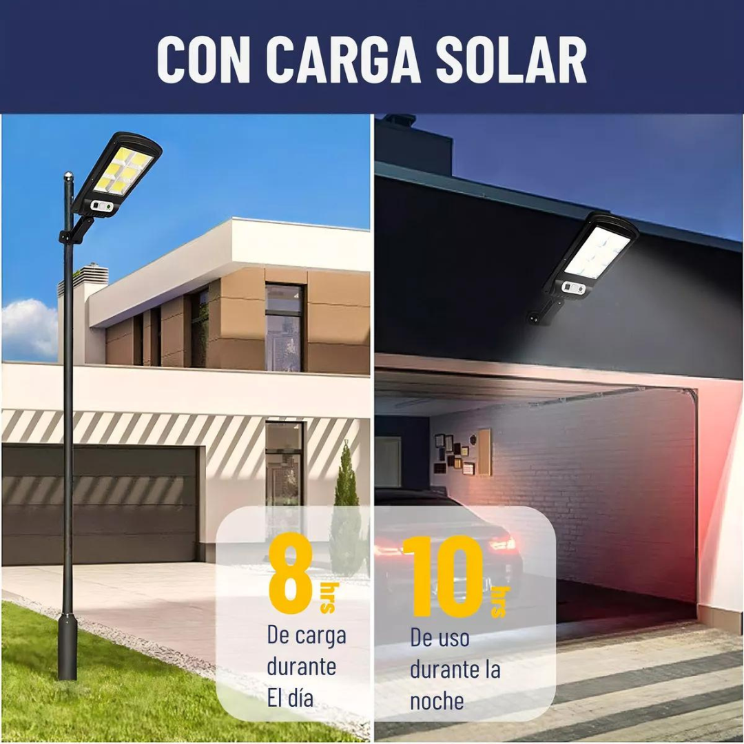 🔆 Lámpara Reflector LED con Panel Solar y Control Remoto🌞