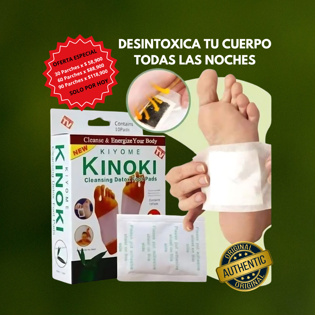 🌿 Parche Desintoxicante Kinoki X 30unds 🌟