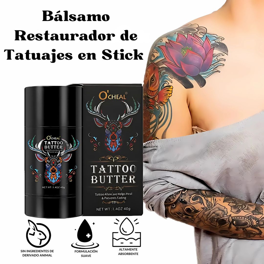 🌟 Bálsamo Restaurador de Tatuajes en Stick - ¡Devuelve el Brillo y Color a tu Arte! 🌟
