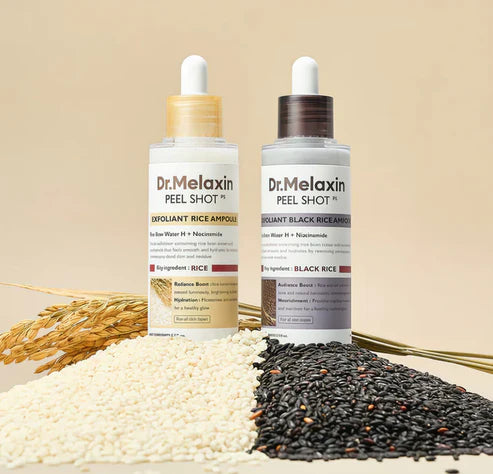 Dr Melaxin 💕 El Secreto Coreano 🇰🇷 en Combo: White + Black Rice para una piel perfecta