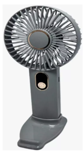 Ventilador Recargable de 4" con 5 Vel y Soporte De Celular. Ref S269