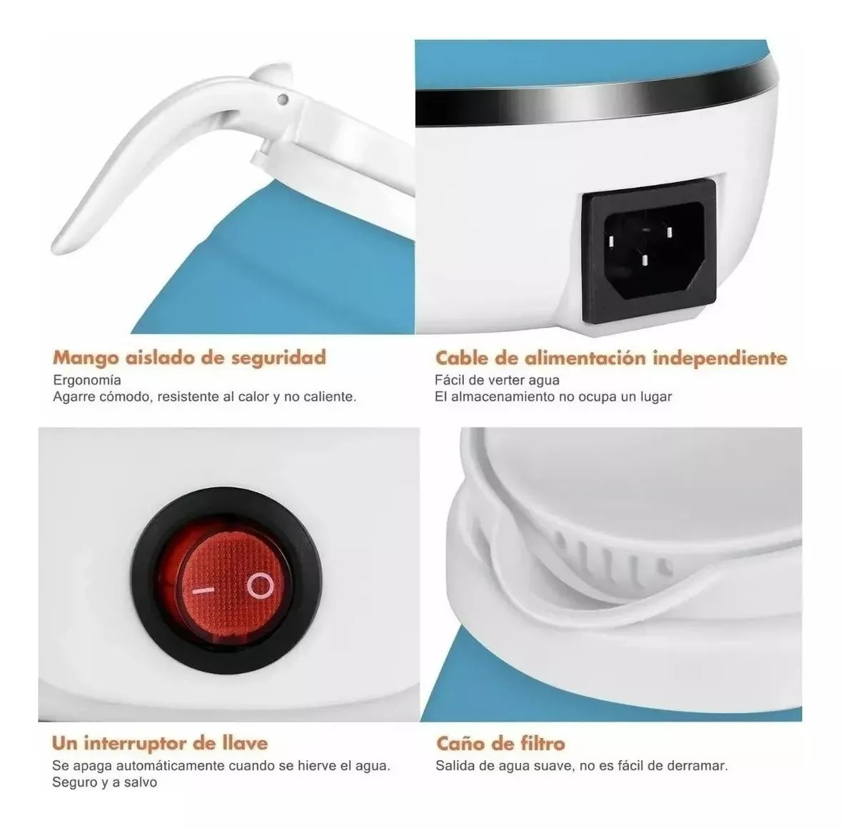 Hervidor De Agua Eléctrico Plegable