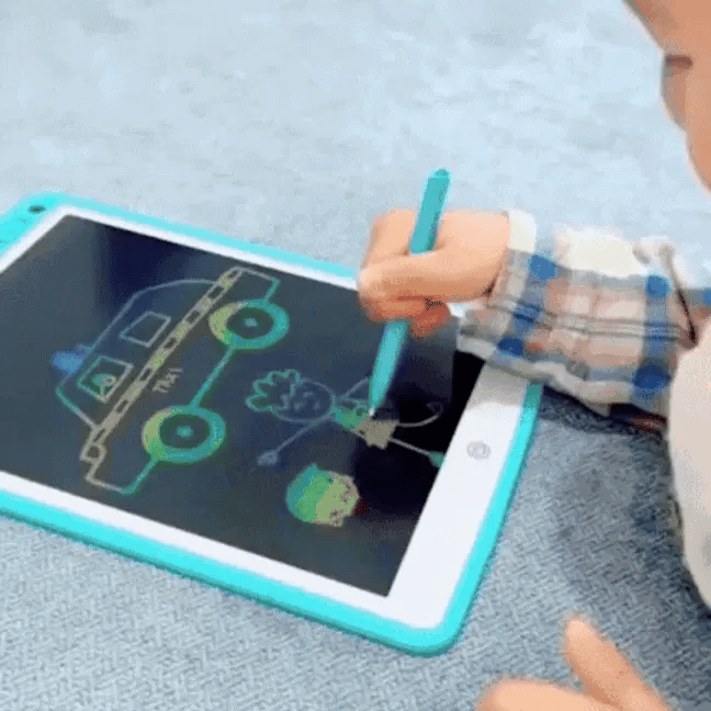 🌈 Tablero Mágico LCD 12" Color Azul Claro - ¡Dibuja, Borra y Vuelve a Crear! 🎨 "Desconecta a tus hijos de las pantallas y despierta su creatividad de forma divertida y segura." 🌟