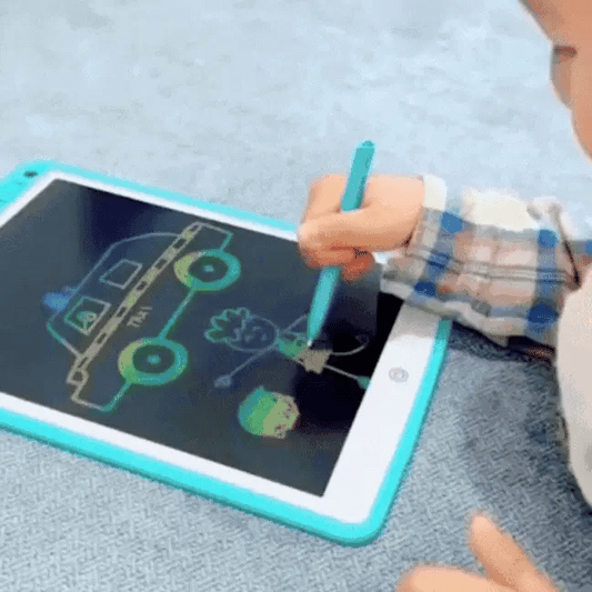 🌈 Tablero Mágico LCD 12" Color Azul Claro - ¡Dibuja, Borra y Vuelve a Crear! 🎨 "Desconecta a tus hijos de las pantallas y despierta su creatividad de forma divertida y segura." 🌟