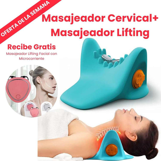 RelaxMax Pro™ | Alivio cervical y Mejor Postura  + Masajeador Lifting ¡GRATIS solo hoy!