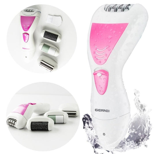 Máquina Depiladora Para Mujer Gemei 4 en 1 Recargable.