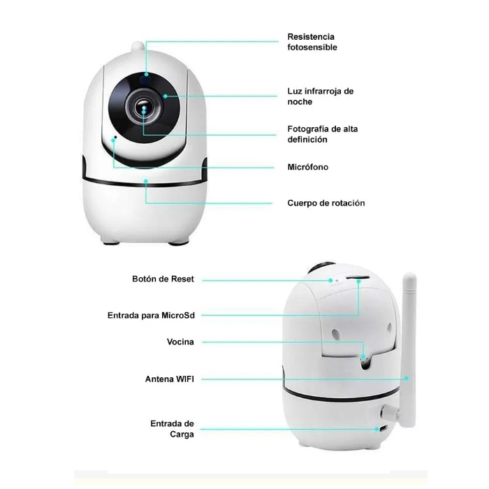 Camara Ip- Wifi Cloud Storage Intelligent Camera Ref. QC3
