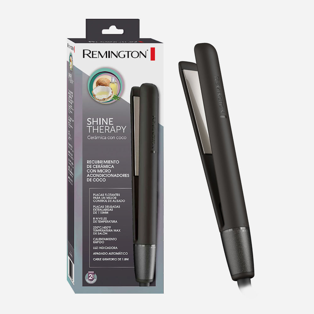Plancha Para Cabello Remington Ceramica Coco Shine Therapy