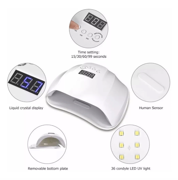 Lampara Secador de Uñas Led UFO