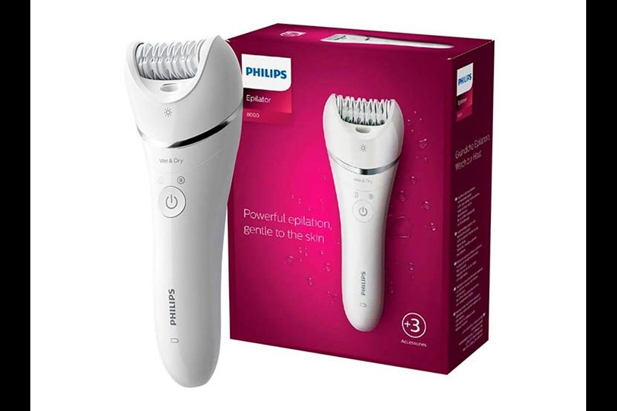 Depiladora Philips Epilator series 8000 con 3 Accesorios