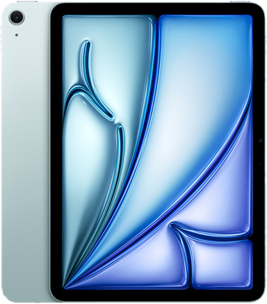 iPad Air azul, vista frontal
