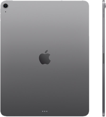 iPad Air 13 gris espacial, vista trasera