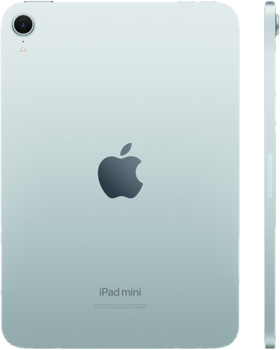 iPad mini azul, vista trasera